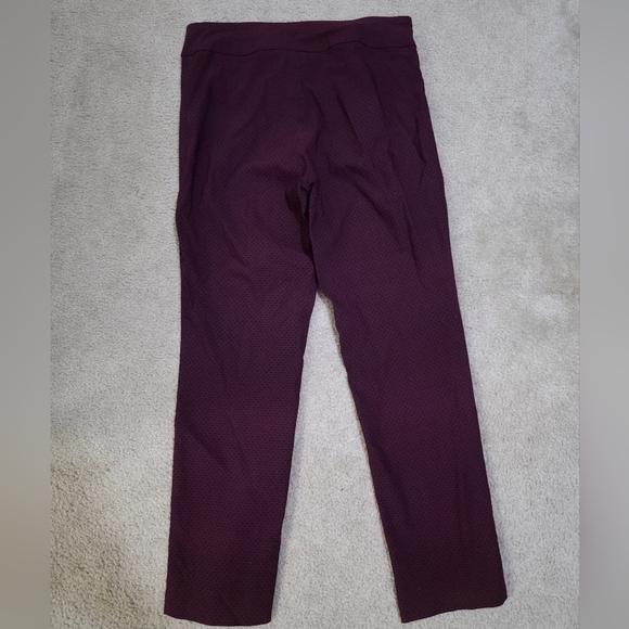 Burgundy Patterned Pants - Picture 1 of 4